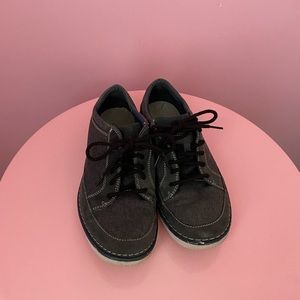 Clarks Navy Blue Boat Sneakers